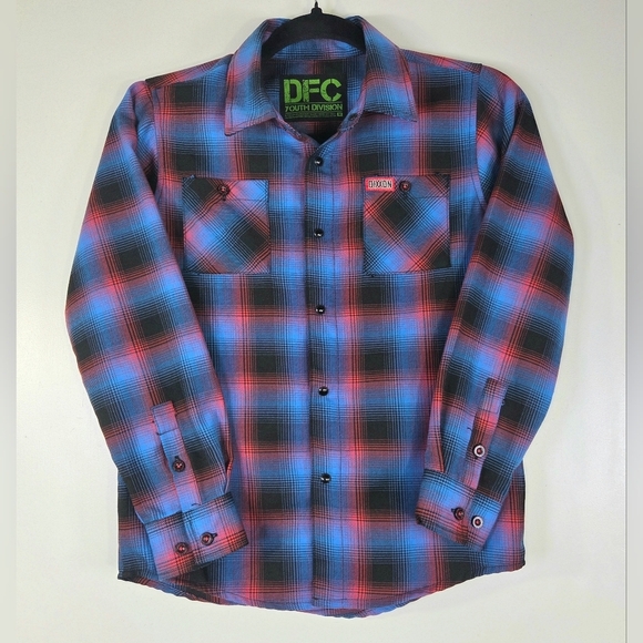 DIXXON Other - RARE DIXXON FLANNEL CO. YOUTH DIVISION PLAID SNAP FRONT SHIRT.
